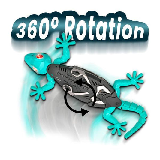Electric lizard toy with LED light-up eyes